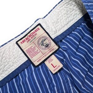 Vintage Y2K Abercrombie Heavy Weight Lounge/pajama Pants Navy Stripe